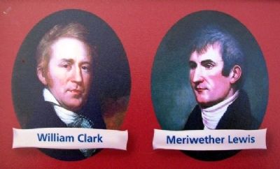 Lewis and Clark Portraits on Expedition Across Missouri Marker image. Click for full size.