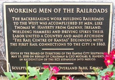 Working Men of the Railroads Marker. Click for full size. Working Men of the Railroads Marker image. Click for full size.