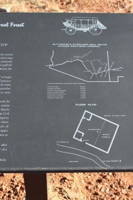 Close up of site map on marker image. Click for full size.