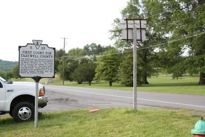 First Court for Tazewell County Marker image. Click for full size.