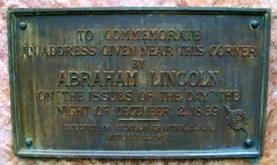 Lincoln Address Marker. Click for full size. Lincoln Address Marker image. Click for full size.