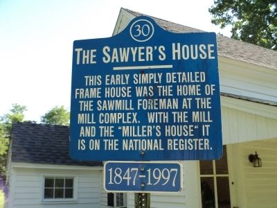 The Sawyer’s House Marker. Click for full size. The Sawyer’s House Marker image. Click for full size.