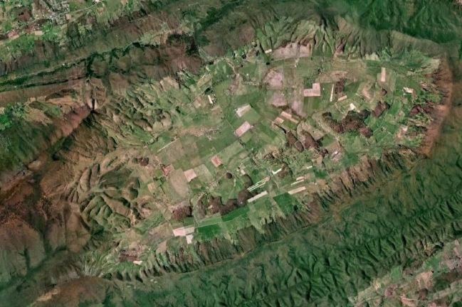 Satellite View of Burke’s Garden image. Click for full size.