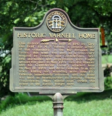 Historic Varnell Home Marker image. Click for full size.