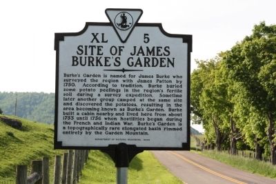 Site of James Burkes Garden Marker image. Click for full size.