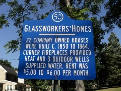 Glassworkers Homes Marker image. Click for full size.