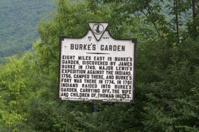 Burkes Garden Marker image. Click for full size.