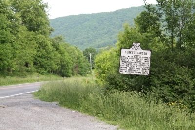 Burke’s Garden Marker. Click for full size. Burke’s Garden Marker image. Click for full size.
