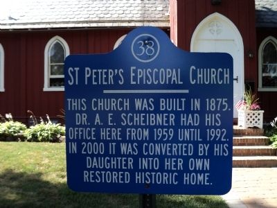 St. Peters Episcopal Church Marker image. Click for full size.