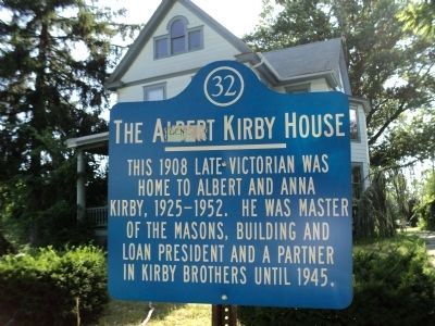 The Albert Kirby House Marker image. Click for full size.
