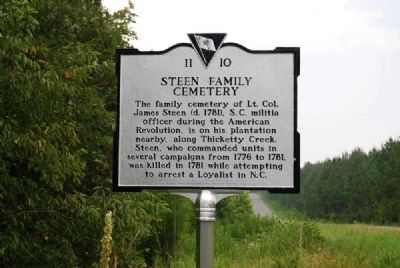 Steen Family Cemetery Marker. Click for full size. Steen Family Cemetery Marker image. Click for full size.