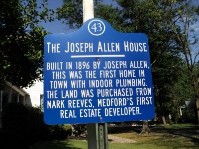 The Joseph Allen House Marker image. Click for full size.