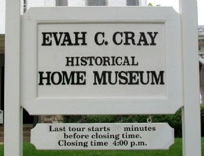 Evah C. Cray (W. W. Hetherington) House Museum Sign image. Click for full size.