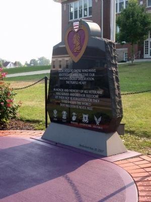 The Purple Heart Marker. Click for full size. The Purple Heart Marker image. Click for full size.