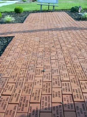 Path of 'Memorial Bricks'. Click for full size. Path of 'Memorial Bricks' image. Click for full size.