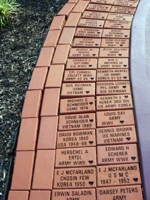 'Memorial Bricks' - - Surrounding the Memorial image. Click for full size.