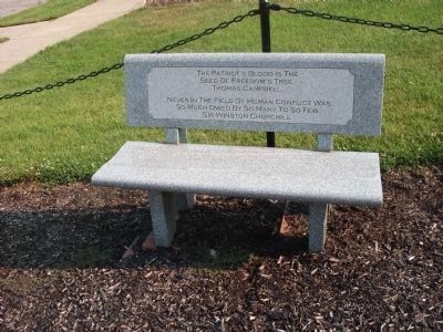 Left - - Memorial Bench image. Click for full size.