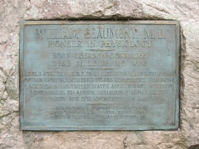 William Beaumont, M. D. Marker image. Click for full size.