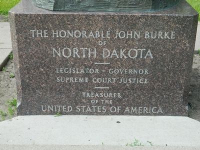 The Honorable John Burke Marker image. Click for full size.