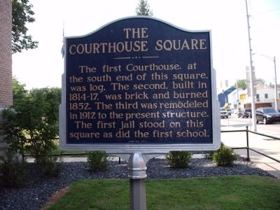The Courthouse Square Marker. Click for full size. The Courthouse Square Marker image. Click for full size.