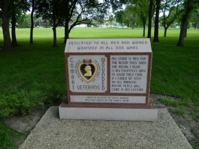 Combat Wounded Veterans Marker. Click for full size. Combat Wounded Veterans Marker image. Click for full size.