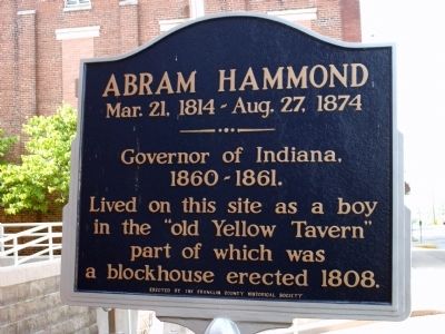 Abram Hammond Marker. Click for full size. Abram Hammond Marker image. Click for full size.