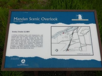 Mandan Scenic Overlook Marker. Click for full size. Mandan Scenic Overlook Marker image. Click for full size.