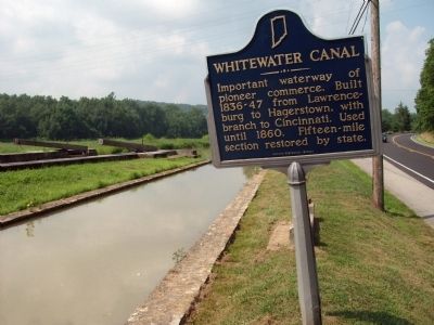 Obverse Side - - Whitewater Canal Marker image. Click for full size.