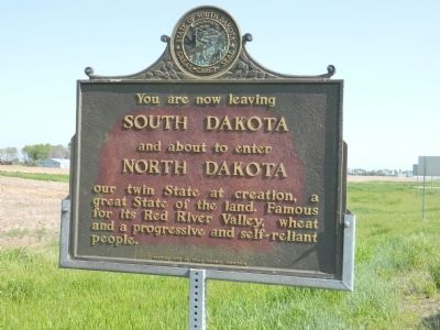You are now leaving South Dakota Marker image. Click for full size.