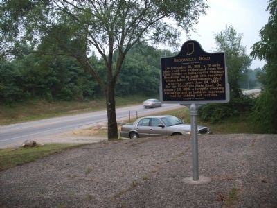 Looking West - - Brookville Road Marker image. Click for full size.