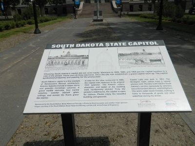 South Dakota State Capitol Marker image. Click for full size.