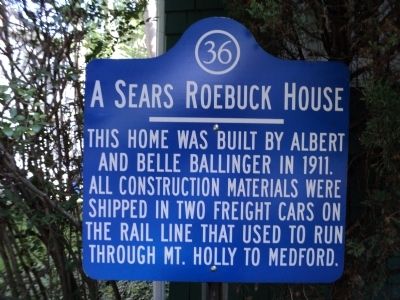 A Sears Roebuck House Marker image. Click for full size.