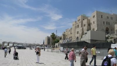 Western Wall Plaza looking south image. Click for full size.