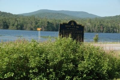 The Adirondacks Marker, Lake Durant Across the Road image. Click for full size.
