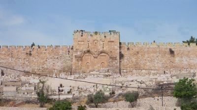 The Golden Gate, a landmark on the Eastern Wall of the Temple Mount image. Click for full size.