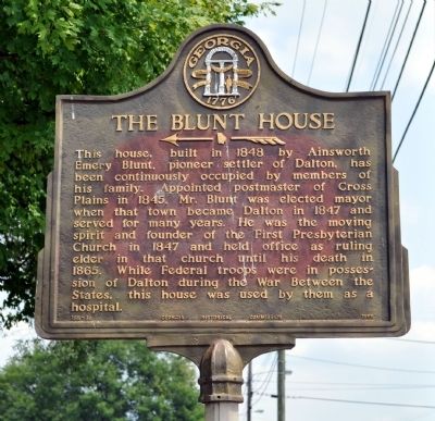 The Blunt House Marker. Click for full size. The Blunt House Marker image. Click for full size.