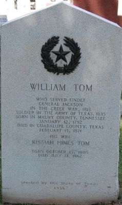 William Tom Marker. Click for full size. William Tom Marker image. Click for full size.