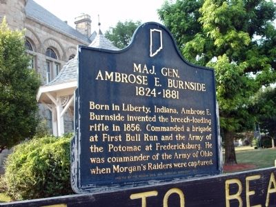 Maj. Gen. Ambrose E. Burnside Marker image. Click for full size.