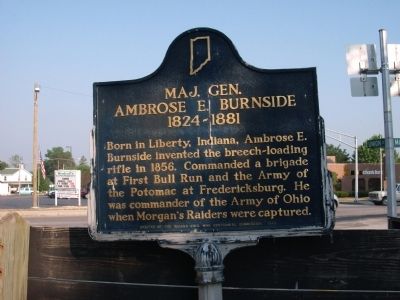 Maj. Gen. Ambrose E. Burnside Marker image. Click for full size.