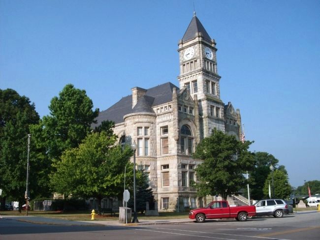 North/East Corner - - Union County Courthouse - Liberty, Indiana image. Click for full size.