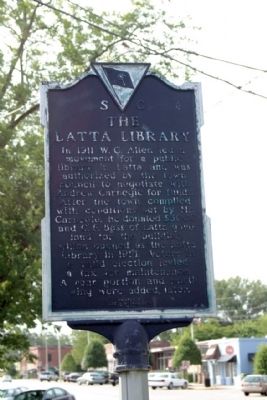 The Latta Library Marker image. Click for full size.