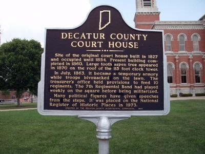 Decatur County Court House Marker image. Click for full size.
