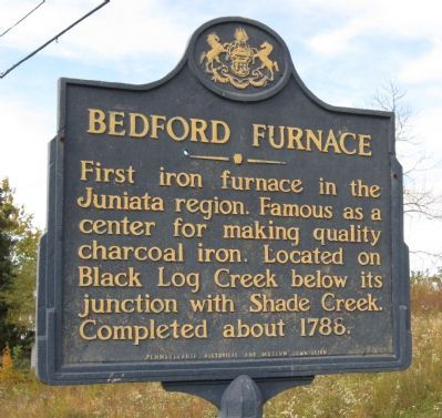Bedford Furnace Marker image. Click for full size.