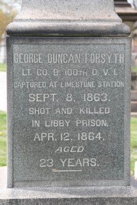 George Duncan Forsyth Marker. Click for full size. George Duncan Forsyth Marker image. Click for full size.