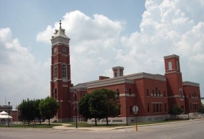 North/East Corner - - Decatur County Courthouse - Greensburg, Indiana image. Click for full size.