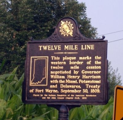 Twelve Mile Line Marker image. Click for full size.