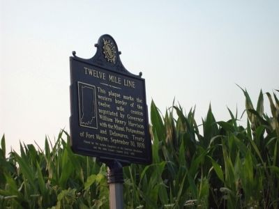 Obverse Side - - Twelve Mile Line Marker. Click for full size. Obverse Side - - Twelve Mile Line Marker image. Click for full size.