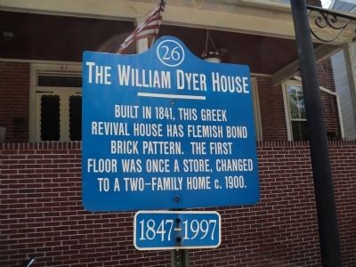 The William Dyer House Marker image. Click for full size.