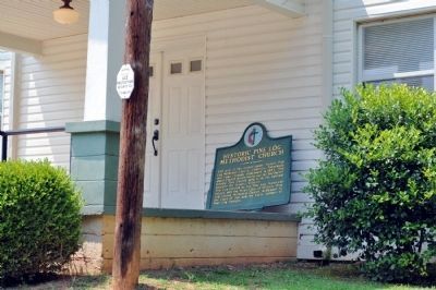 Historic Pine Log Methodist Church Marker image. Click for full size.