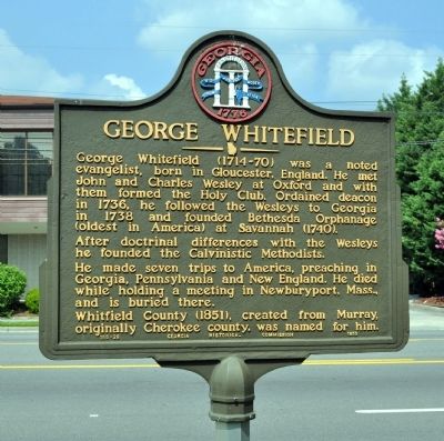 George Whitefield Marker image. Click for full size.